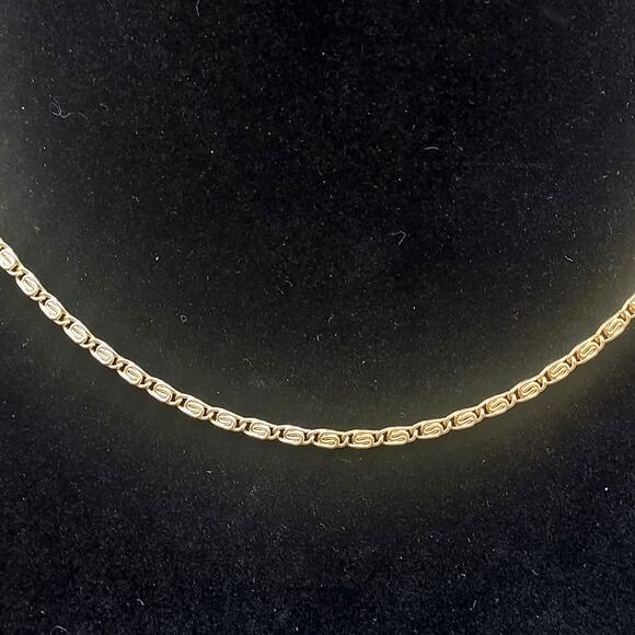 18K GP Necklace Chain 18 Inch Long - Picture 2 of 10